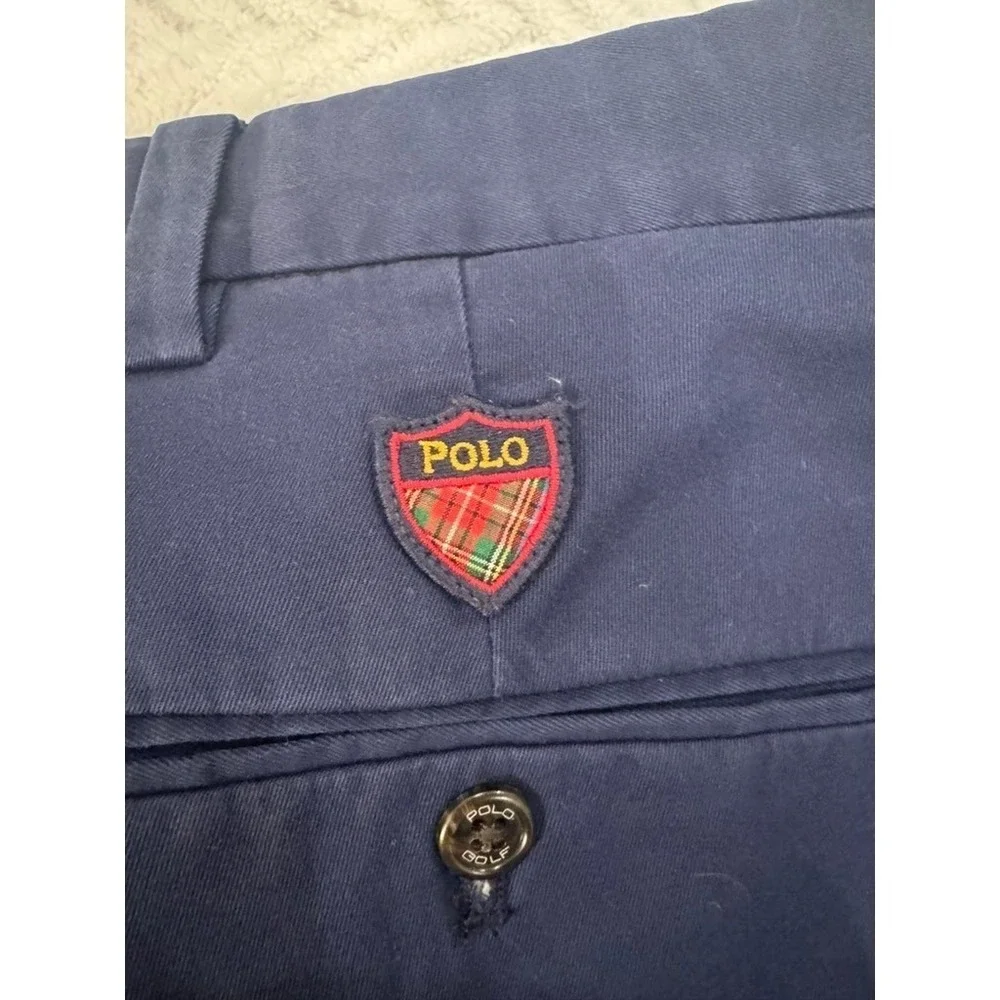 Polo Golf Ralph Lauren Men Navy Blue Fairway Shorts‎ Size 42 Cotton
